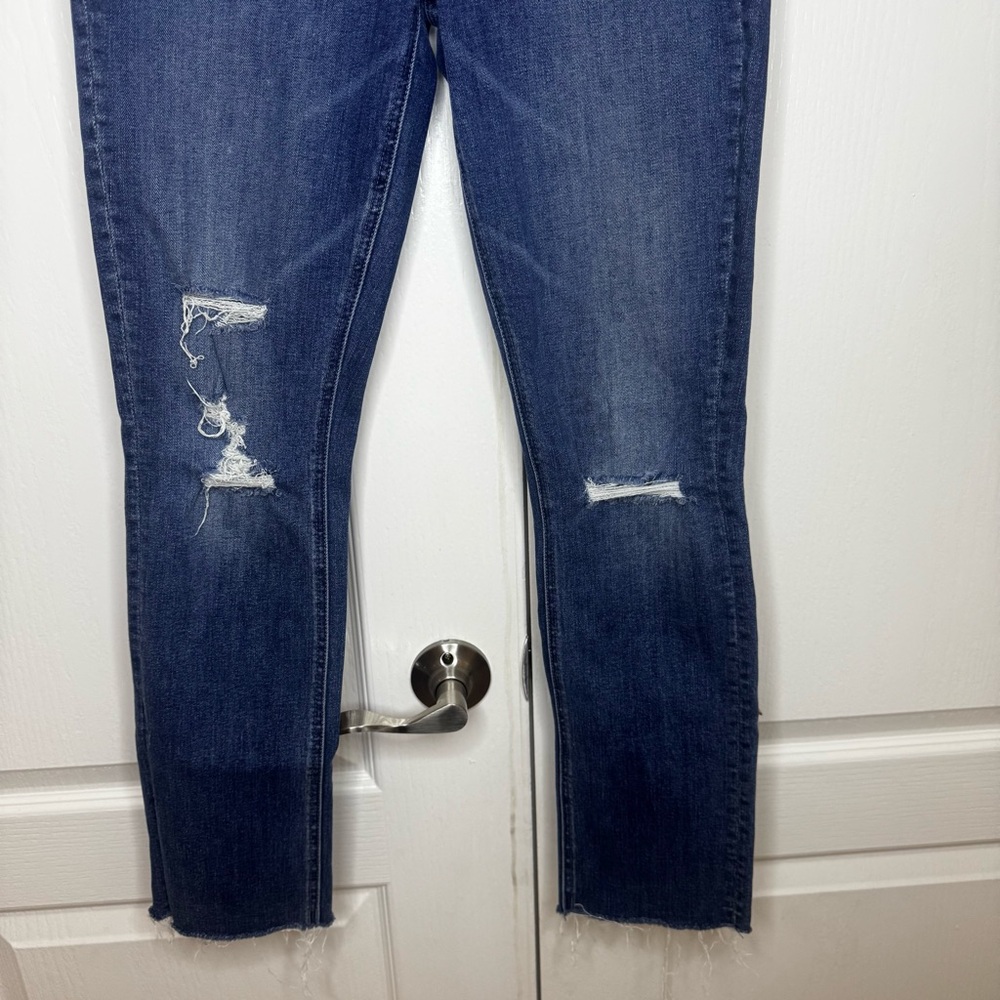 ‼️SALE‼️ Mother The Mid Rise Dazzler Ankle Fray Jeans - Picture 5 of 9